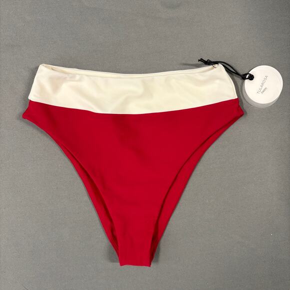 TULAROSA Mack Bottom Rich Red and Ivory Size Small - Picture 1 of 9